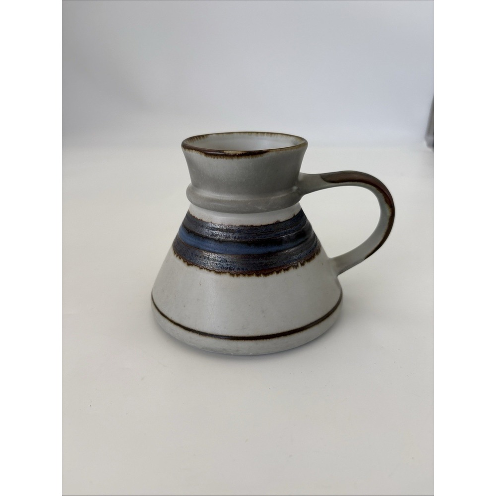 Vintage Mid Century Otagiri Stoneware Japan Horizon Pattern Wide Bottom